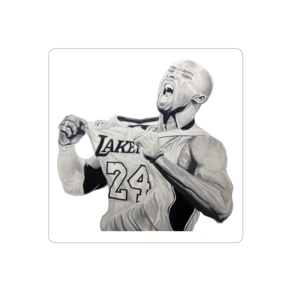 Kobe Transparent Sticker, 1 count